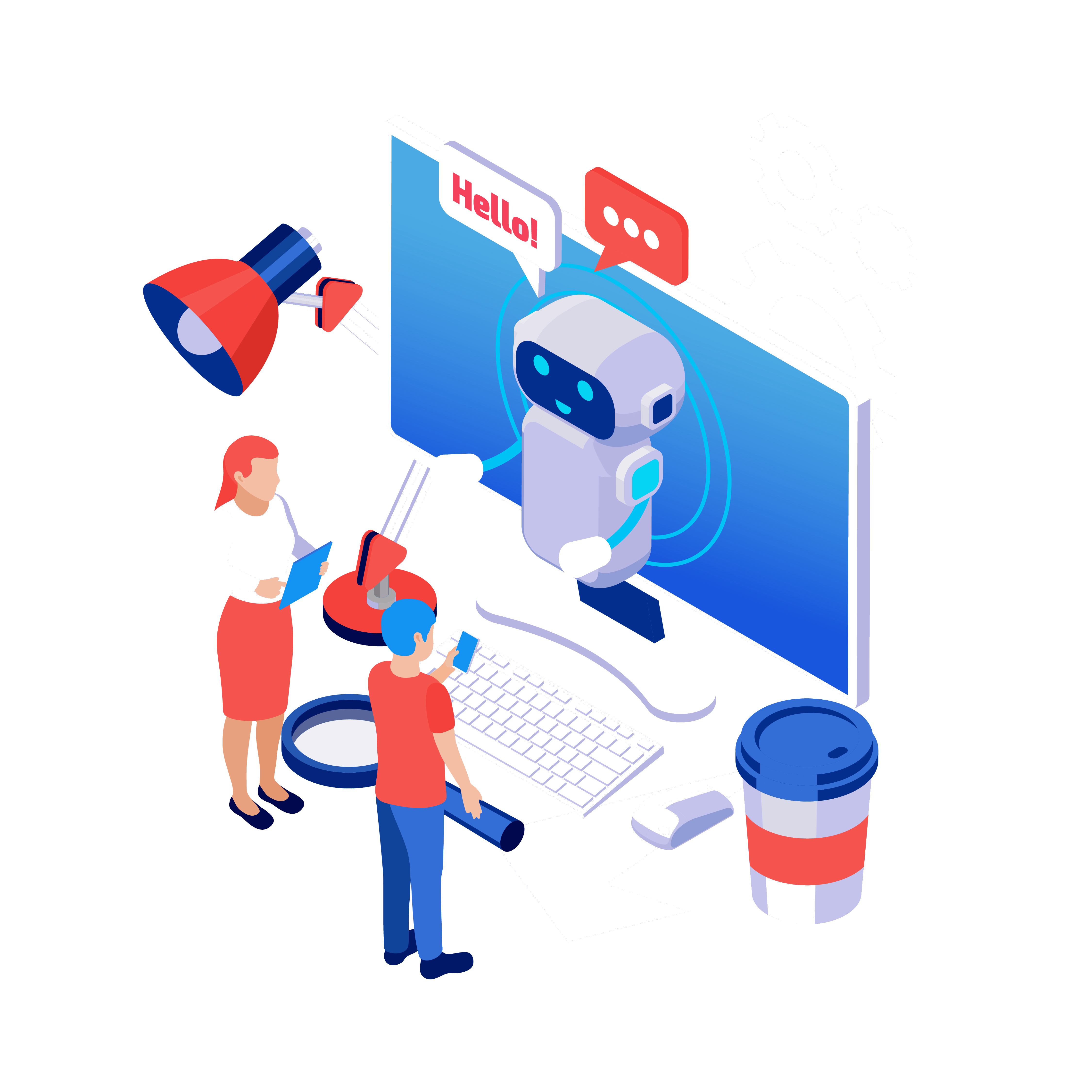 HR team interacting with AI assistant
