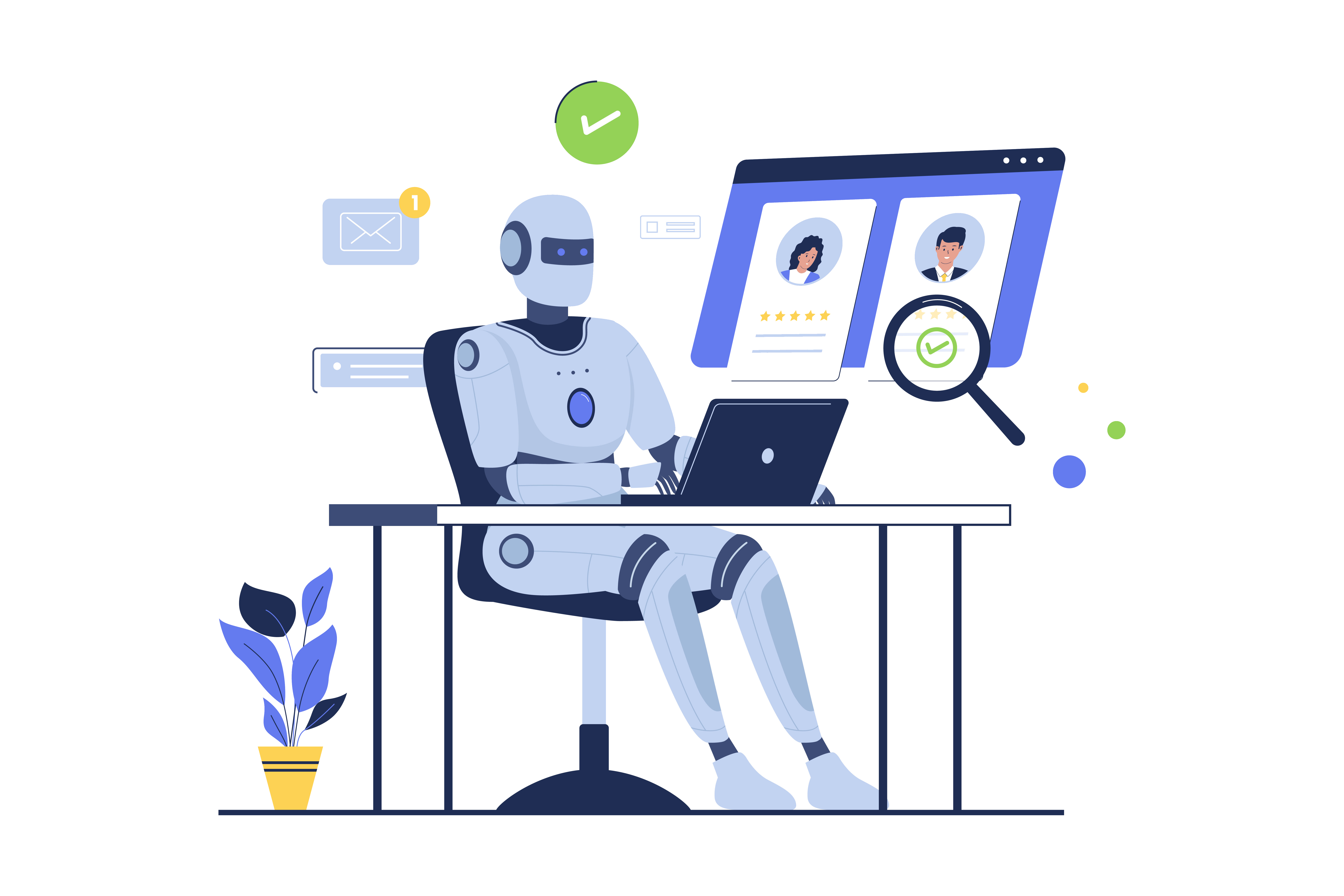 AI analyzing HR profiles