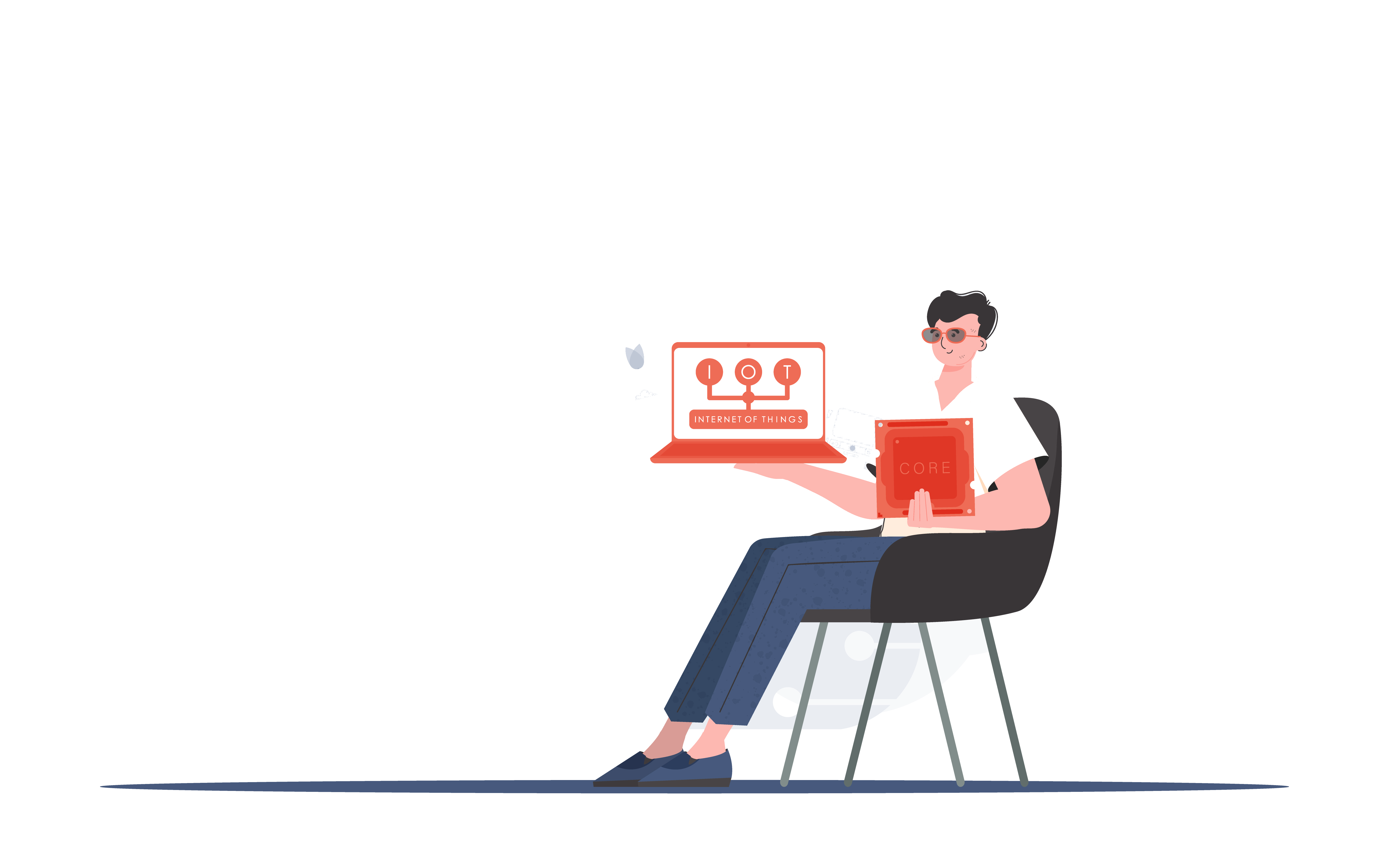 Technology and internet of things concept visual